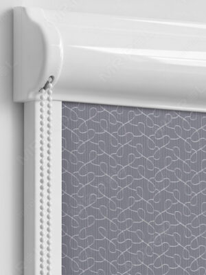 Кассетные рулонные шторы с направляющими Фэнтези 88 темно-серый УНИ-2