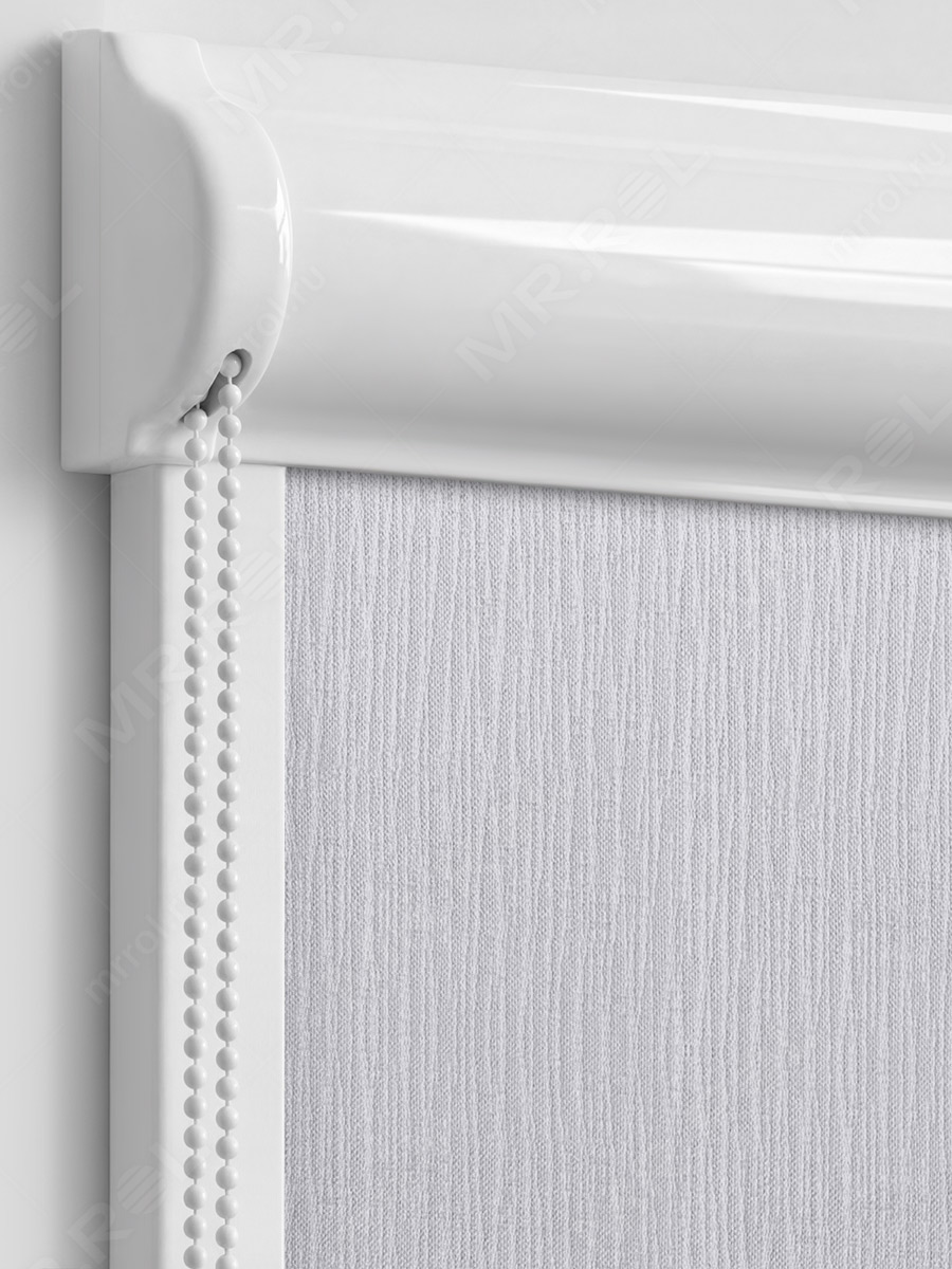 Кассетные рулонные шторы с направляющими Гоби 08 пепельный УНИ-2